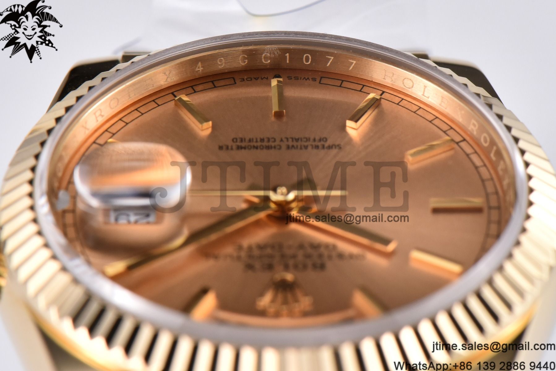 Day Date 36 YG 904L Steel Fluted Bezel GMF 1:1 Best Edition YG Stick Dial on YG Bracelet A2836 - Image 9
