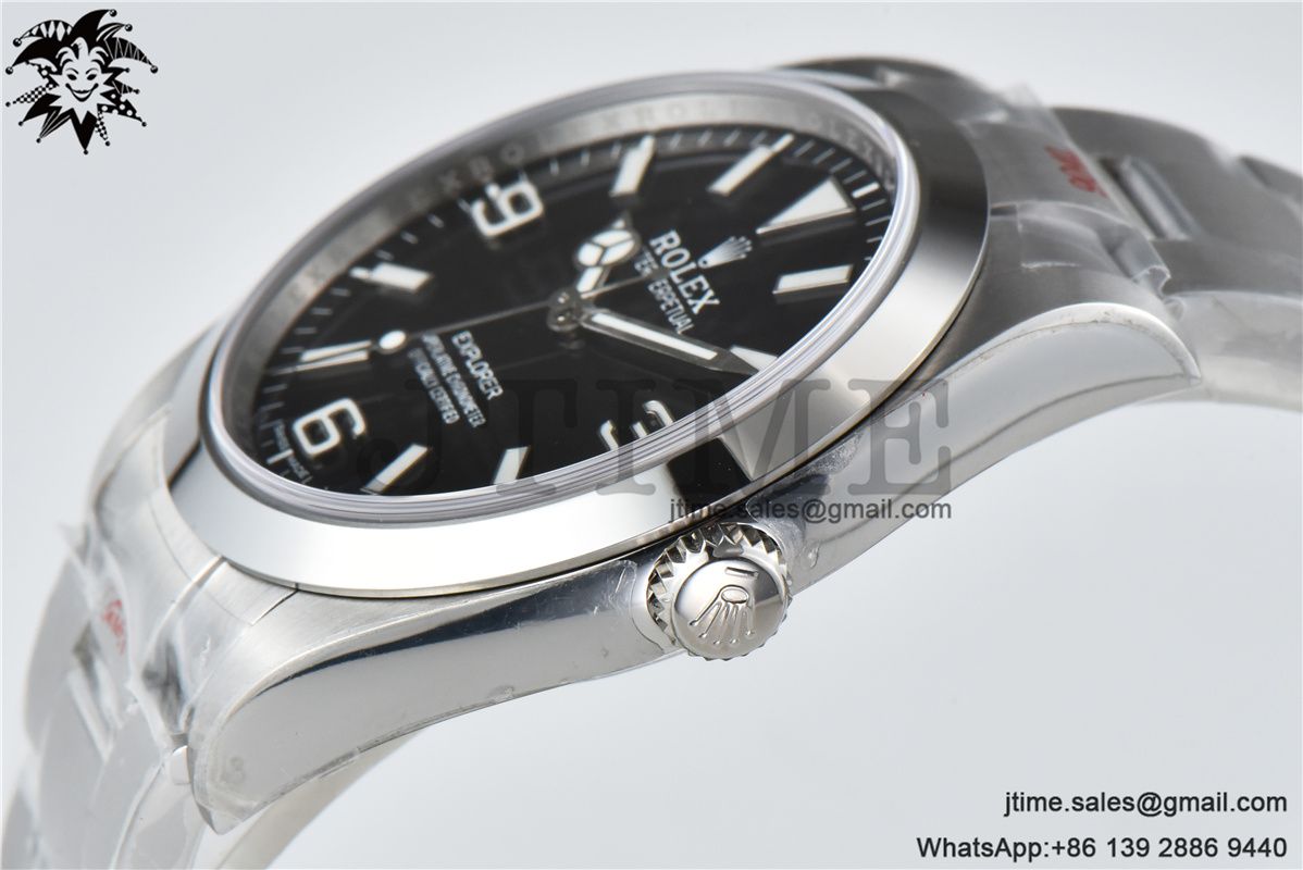 Explorer I 214270 39mm BPF 904L SS Best Edition Black Dial on 904L SS Bracelet A2824 - Image 7