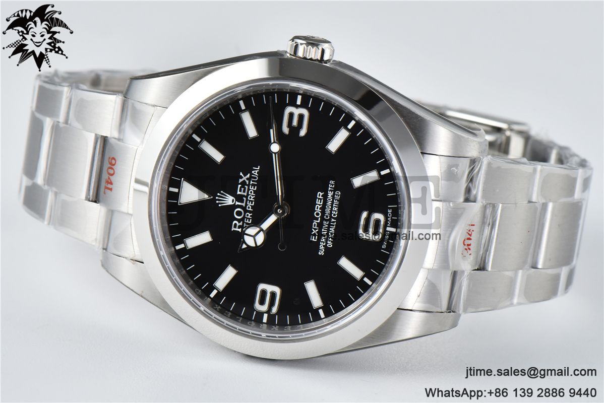 Explorer I 214270 39mm BPF 904L SS Best Edition Black Dial on 904L SS Bracelet A2824 - Image 6