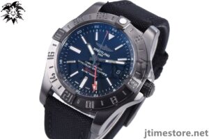 Avenger II GMT PVD GF 1:1 Best Edition Black Dial On Black Nylon Strap A2836