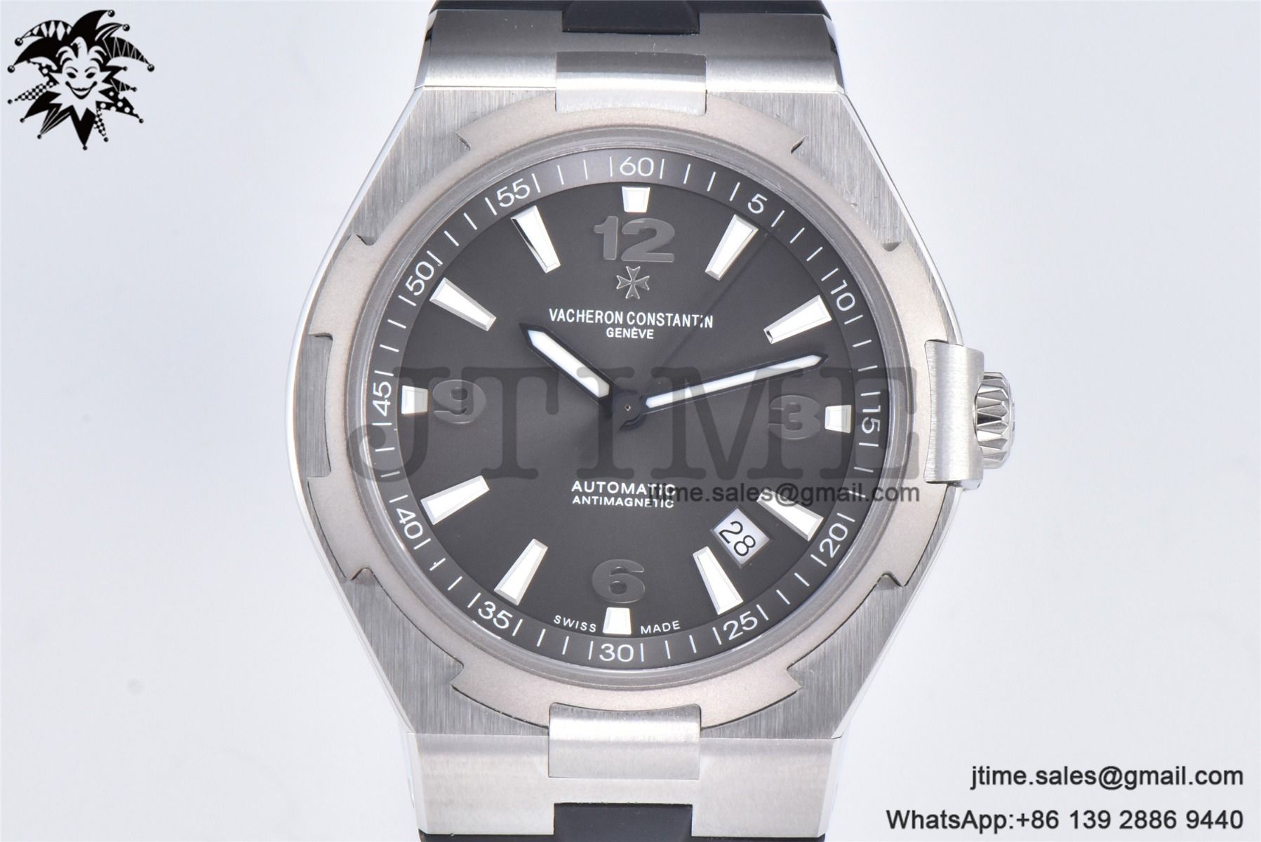 Overseas 47040 SS PPF 1:1 Best Edition Gray Dial on Black Rubber Strap A1226 - Image 3