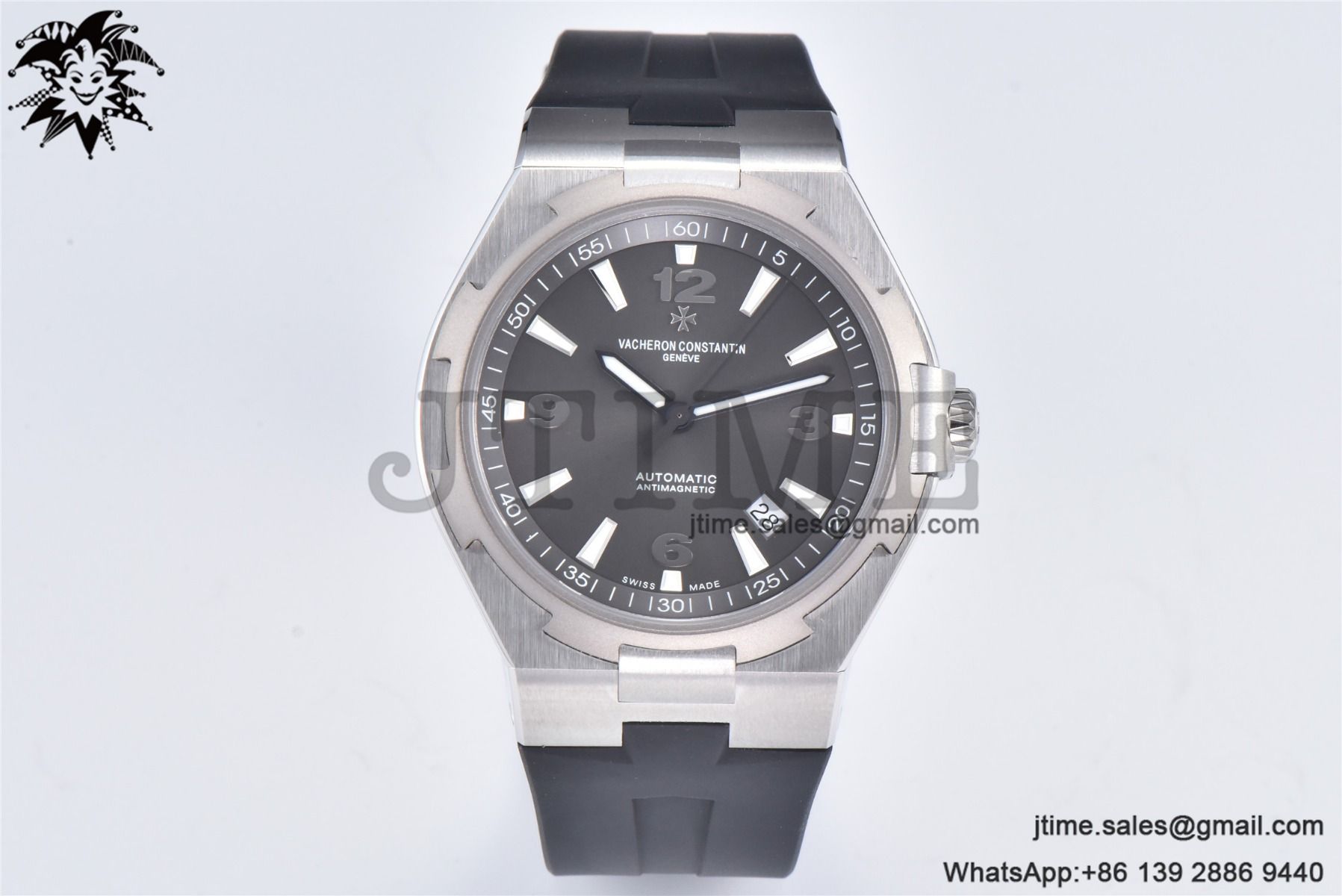 Overseas 47040 SS PPF 1:1 Best Edition Gray Dial on Black Rubber Strap A1226 - Image 2
