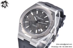 Overseas 47040 SS PPF 1:1 Best Edition Gray Dial on Black Rubber Strap A1226