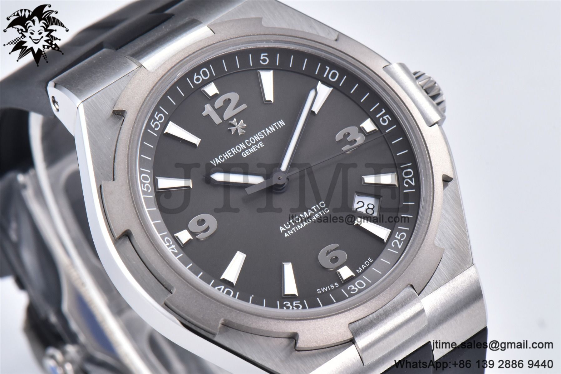 Overseas 47040 SS PPF 1:1 Best Edition Gray Dial on Black Rubber Strap A1226 - Image 6