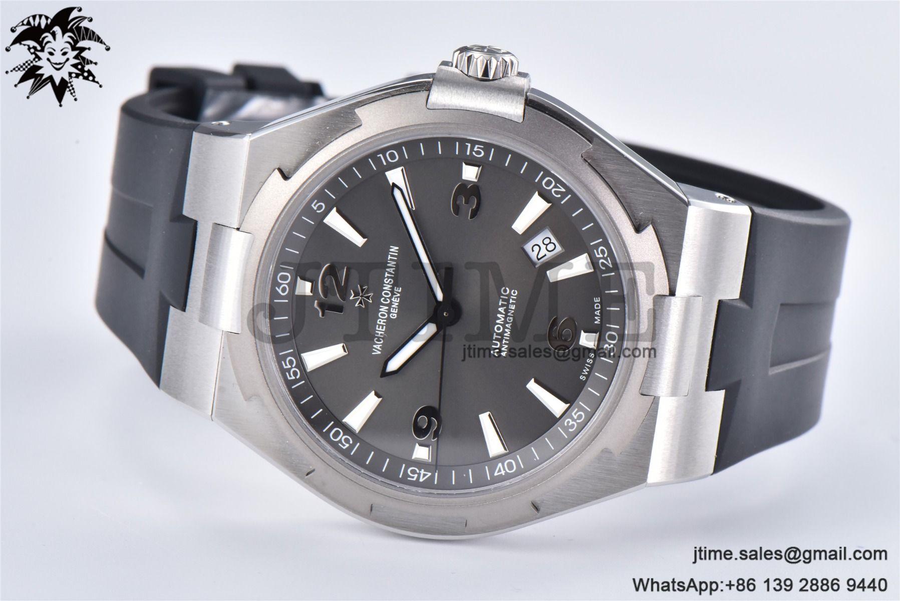 Overseas 47040 SS PPF 1:1 Best Edition Gray Dial on Black Rubber Strap A1226 - Image 4