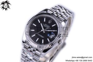 DateJust 41 126334 ARF 1:1 Best Edition 904L Steel Black Dial on Jubilee Bracelet A2824