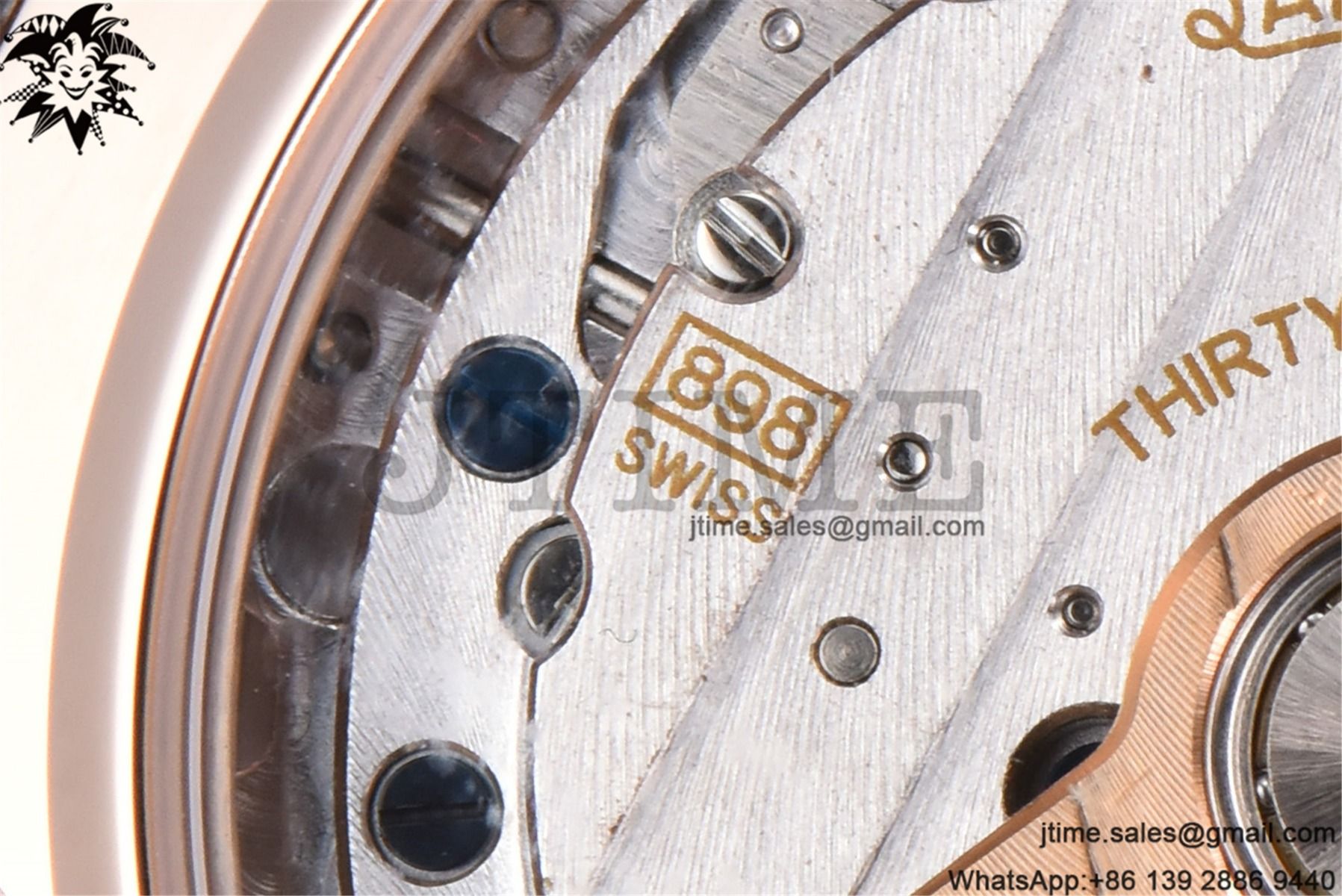 Rendez-Vous Night & Day RG APSF 1:1 Best Edition White Textured Dial Diamonds Bezel on Brown Leather Strap A898 - Image 13