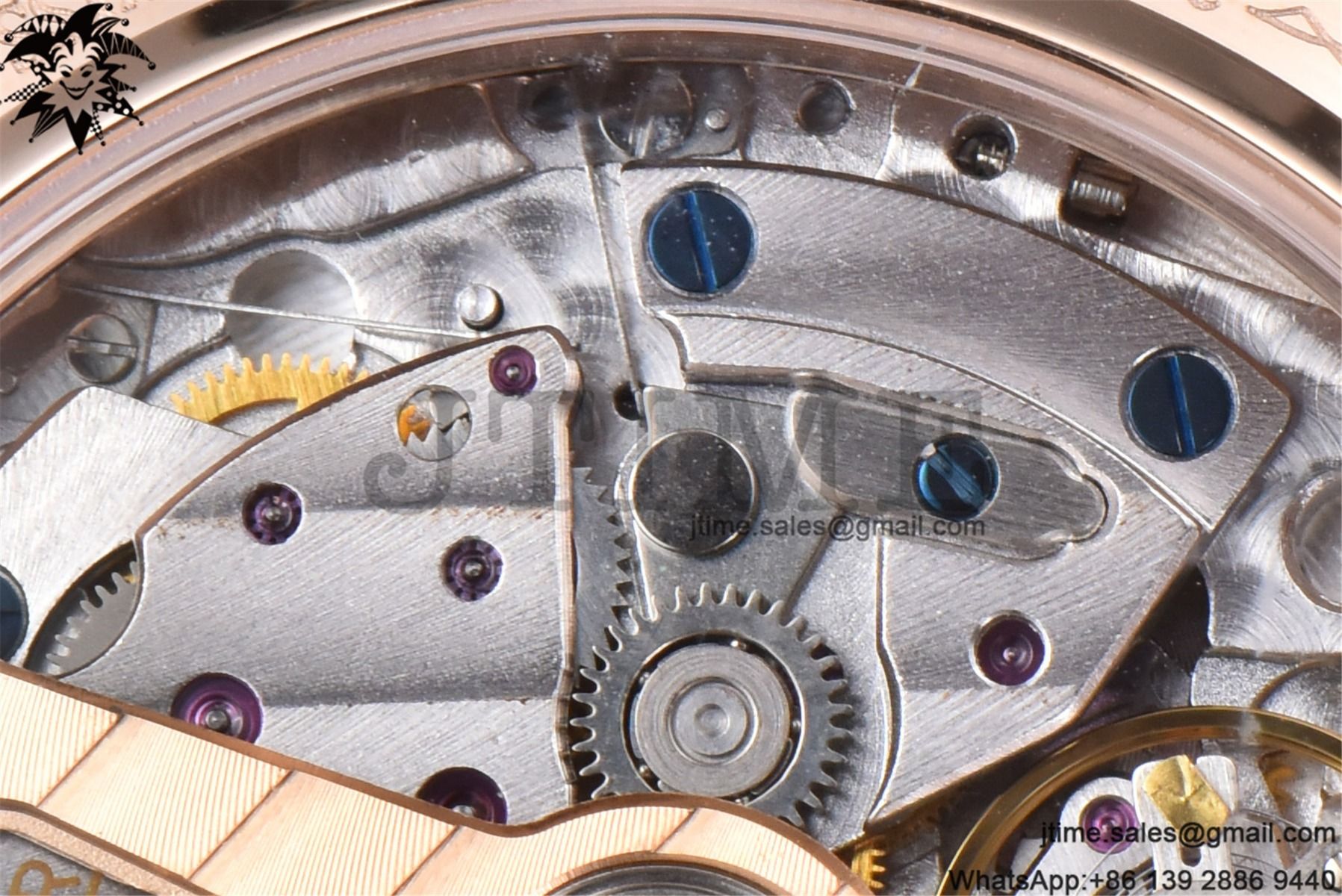 Rendez-Vous Night & Day RG APSF 1:1 Best Edition White Textured Dial Diamonds Bezel on Brown Leather Strap A898 - Image 15