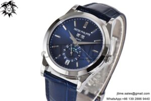 Complications 5396 ZF Blue Dial Moonphase  SS Markers on Black Leather Strap MY9015