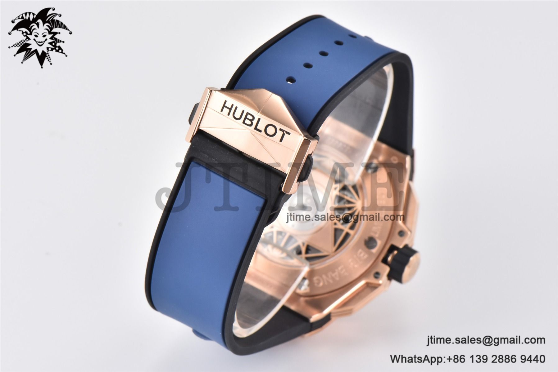 Big Bang Sang Bleu II Chrono RG BBF Best Edition Blue Dial on Blue Rubber Strap HUB1240 - Image 17