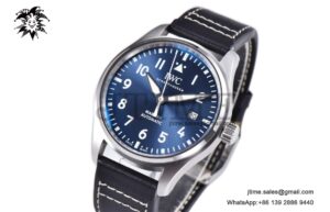 Pilot Mark XX IW328203 ZF 1:1 Best Edition Blue Dial on Dark Blue Leather Strap A32111