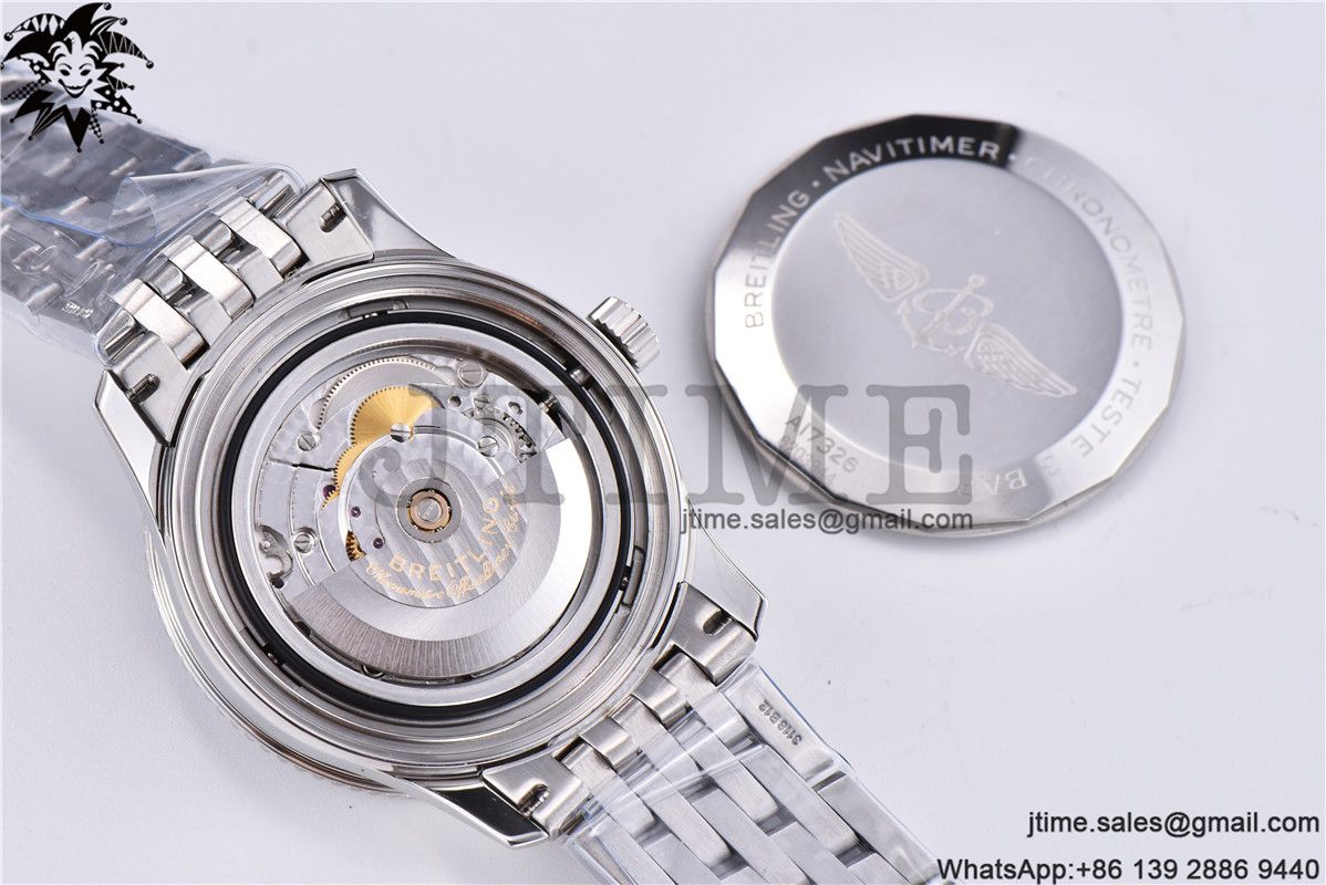Navitimer 1 SS 41mm TF 1:1 Best Edition RG Bezel Gray Dial on SS Bracelet A2824 - Image 13