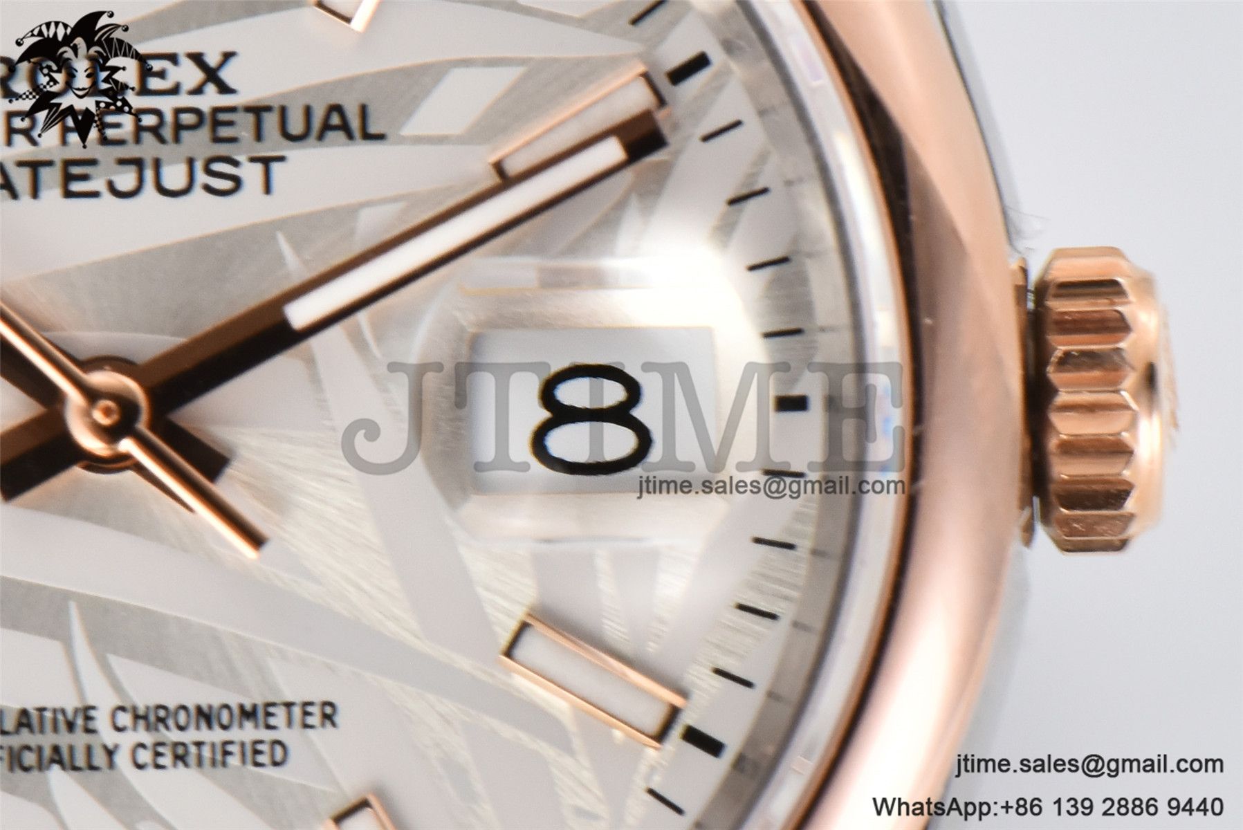 DateJust 36 SS/RG 126203 BPF 1:1 Best Edition Silver Plam Dial on Jubilee Bracelet A2824 - Image 17
