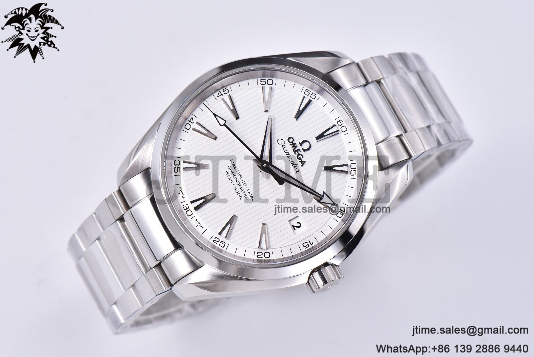 Aqua Terra 150M SS VSF 1:1 Best Edition White Textured Dial Silver Markers on SS Bracelet A8500 Super Clone - Image 15