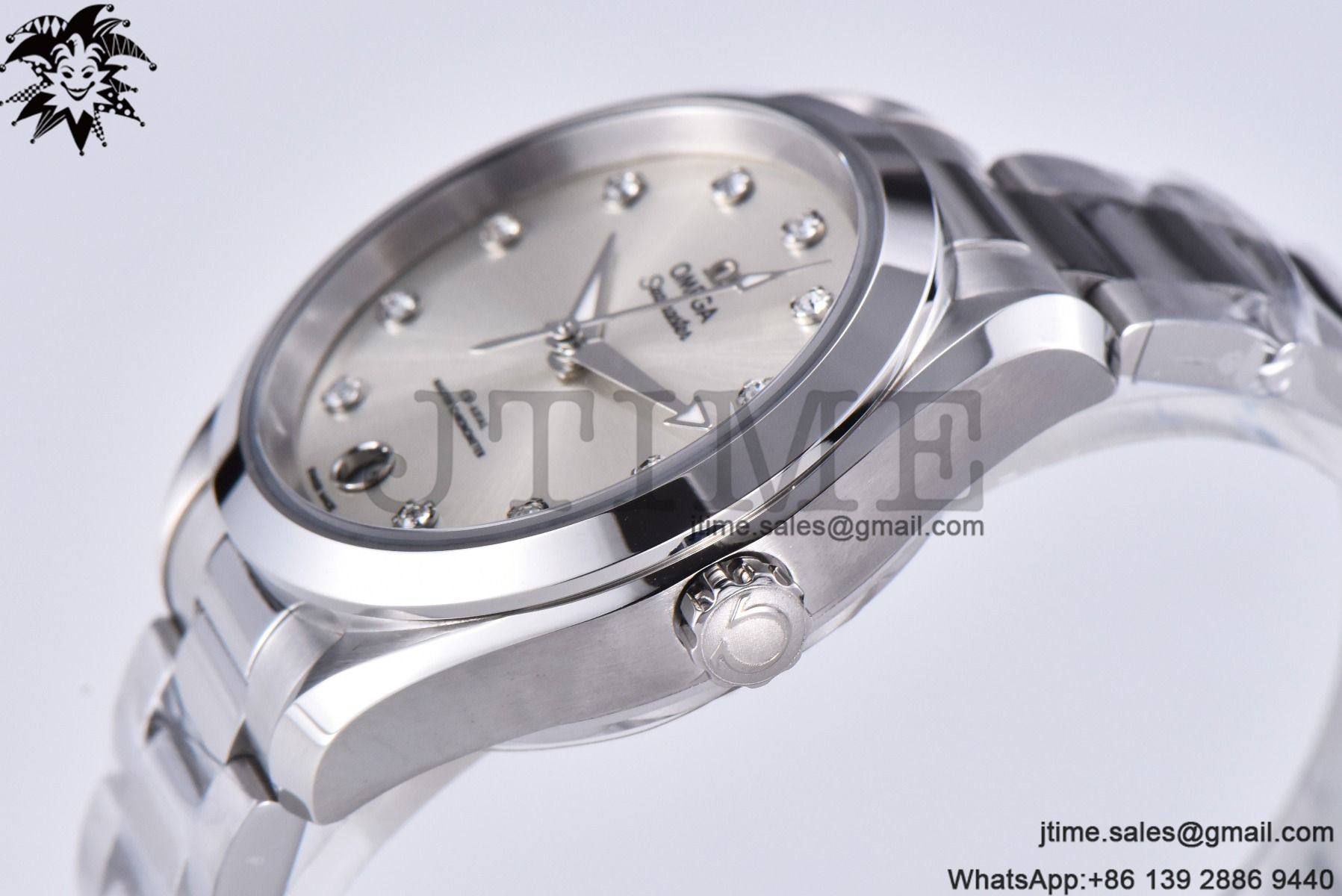 Aqua Terra 34mm Ladies SS VSF 1:1 Best Edition Silver Dial Diamonds Markers on SS Bracelet A8800 - Image 7