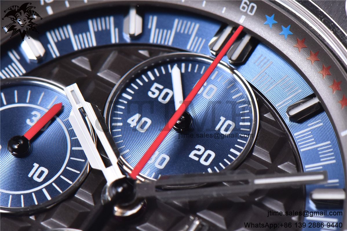 Royal Oak Offshore 44mm SS Michael Schumacher Blue Dial 1:1 JF Best Edition A3126 V2 w/ Cyclops - Image 6