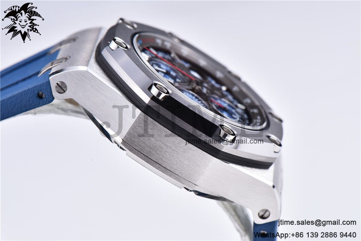 Royal Oak Offshore 44mm SS Michael Schumacher Blue Dial 1:1 JF Best Edition A3126 V2 w/ Cyclops - Image 10