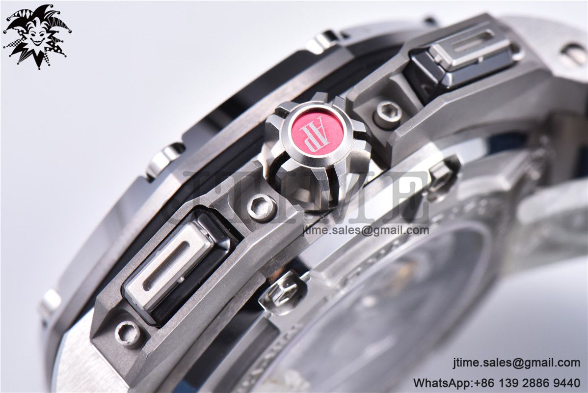 Royal Oak Offshore 44mm SS Michael Schumacher Blue Dial 1:1 JF Best Edition A3126 V2 w/ Cyclops - Image 11
