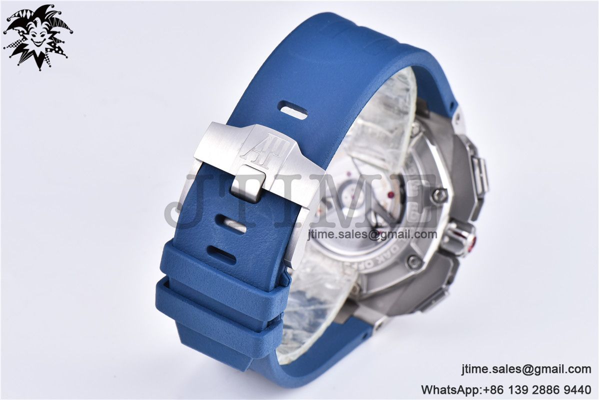Royal Oak Offshore 44mm SS Michael Schumacher Blue Dial 1:1 JF Best Edition A3126 V2 w/ Cyclops - Image 13