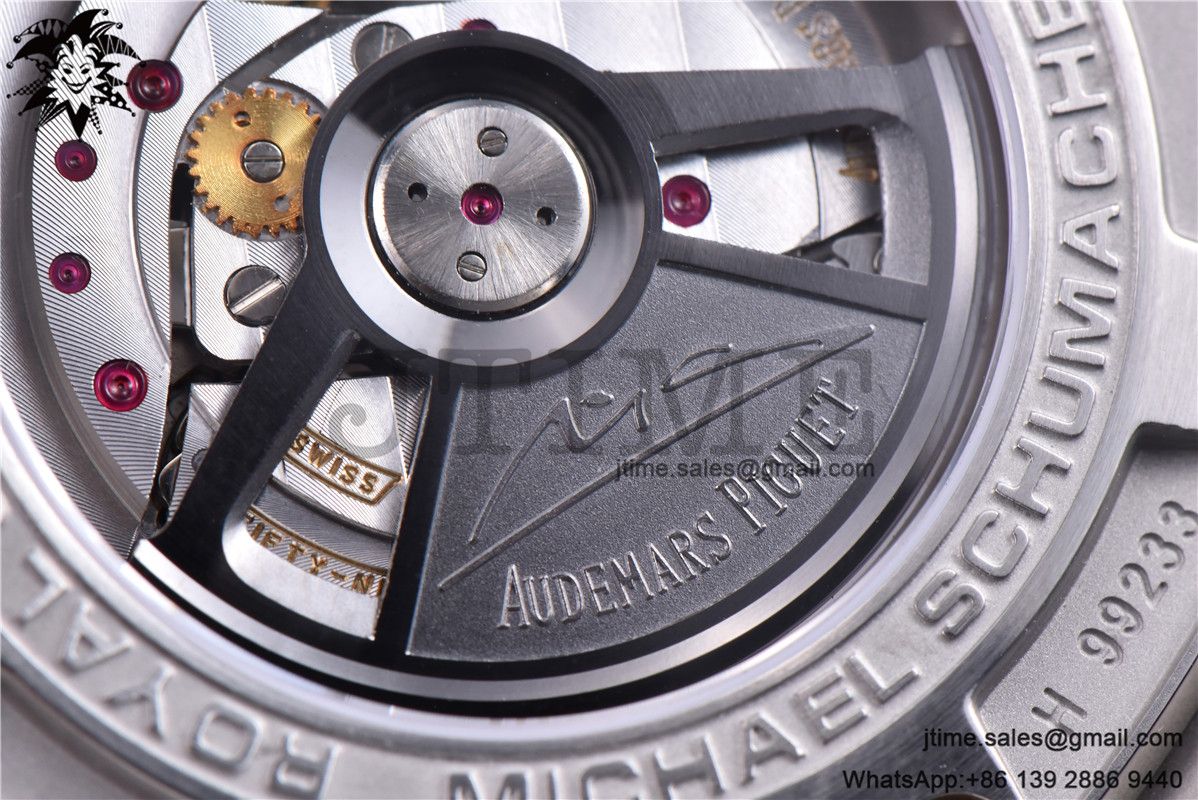 Royal Oak Offshore 44mm SS Michael Schumacher Blue Dial 1:1 JF Best Edition A3126 V2 w/ Cyclops - Image 16