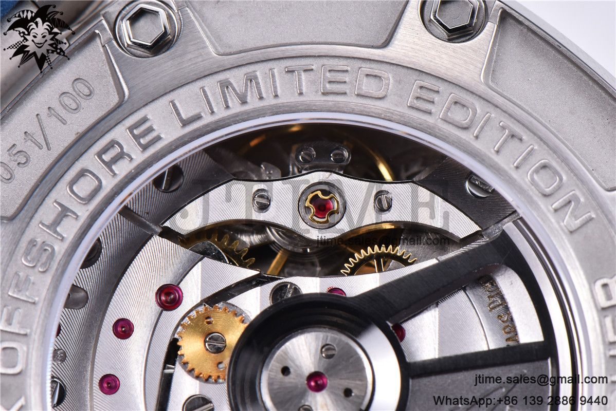 Royal Oak Offshore 44mm SS Michael Schumacher Blue Dial 1:1 JF Best Edition A3126 V2 w/ Cyclops - Image 19