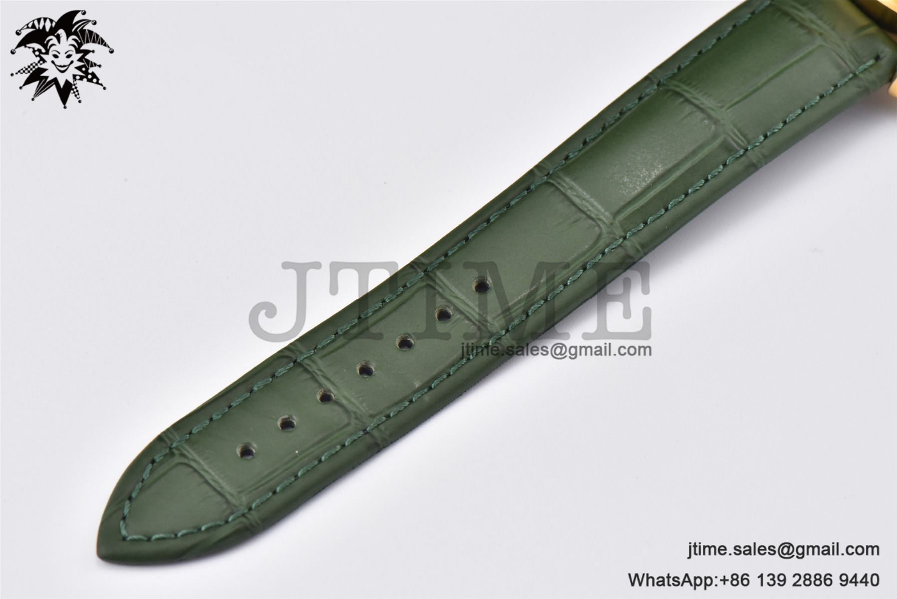 Speedmaster Moonwatch in Moonshine RG V6SF Best Edition Green Dial on Green Leather Strap Manual Chrono - Image 12