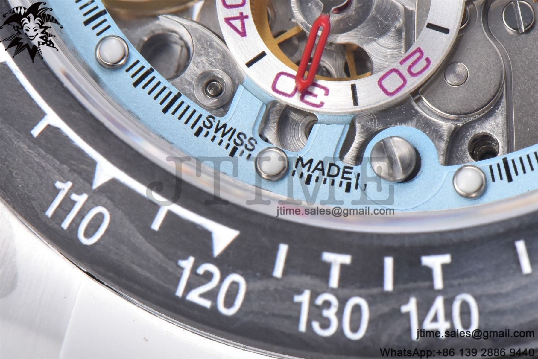 Daytona Montoya Custom Made 1:1 Best Edition Carbon Fiber Bezel Colorful Skeleton Dial on SS Oyster Bracelet SA4130 - Image 10