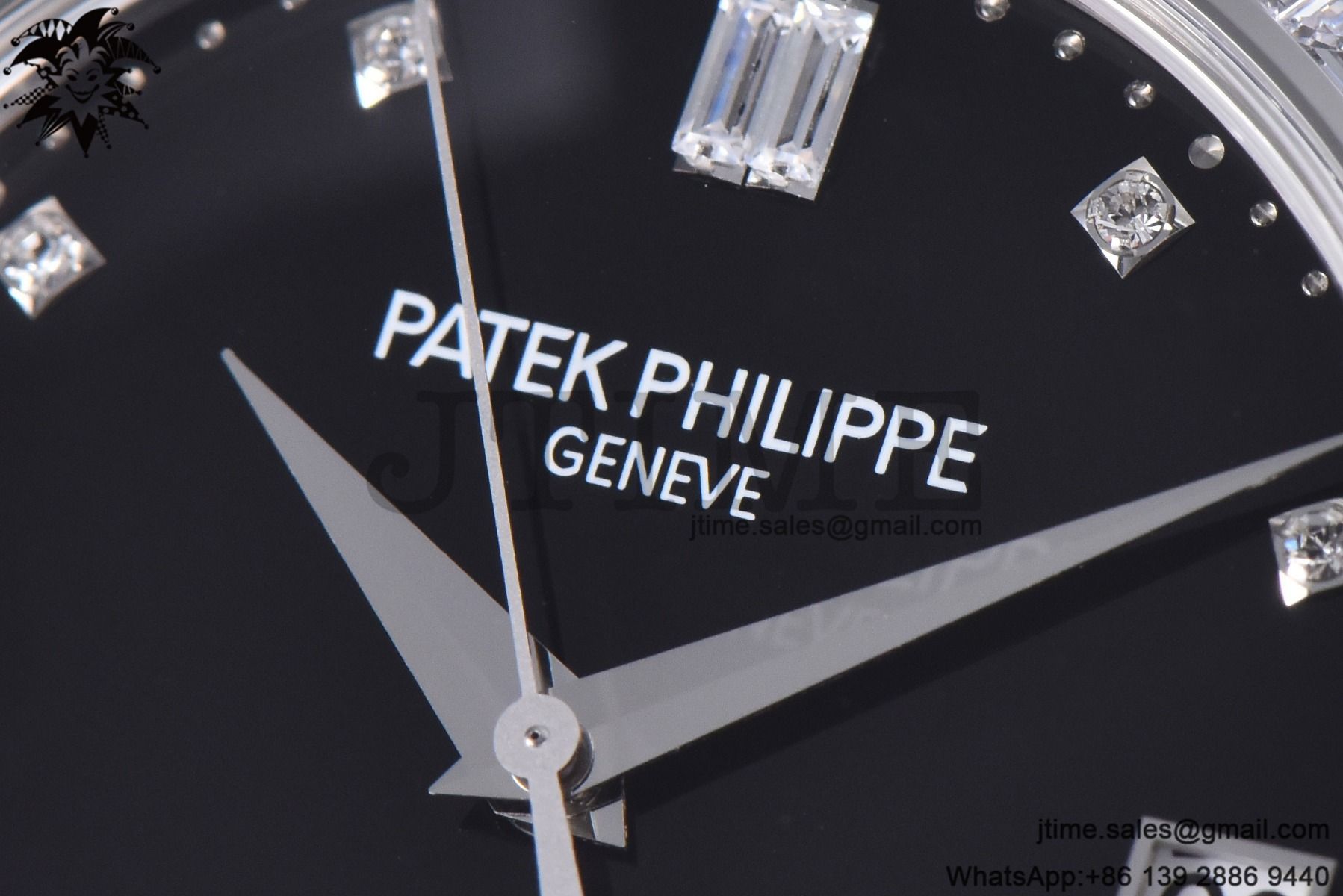 Calatrava 5298P-012 SS T Diamonds Bezel ZF 1:1 Best Edition Black Dial on Black Leather Strap A324CS - Image 9