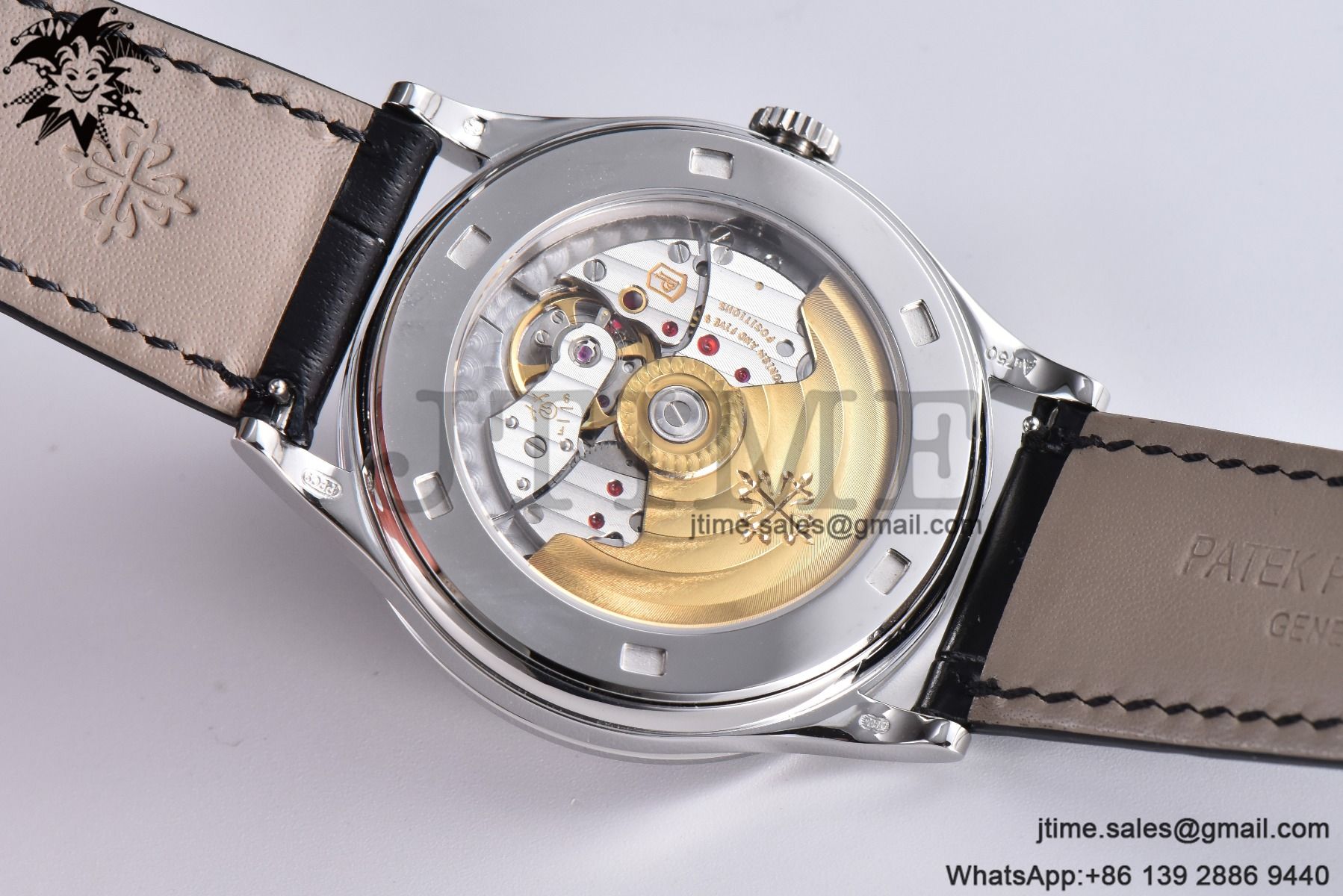 Calatrava 5298P-012 SS T Diamonds Bezel ZF 1:1 Best Edition Black Dial on Black Leather Strap A324CS - Image 12