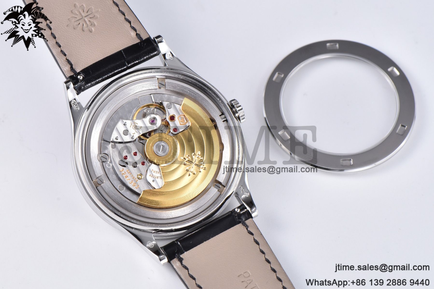 Calatrava 5298P-012 SS T Diamonds Bezel ZF 1:1 Best Edition Black Dial on Black Leather Strap A324CS - Image 13