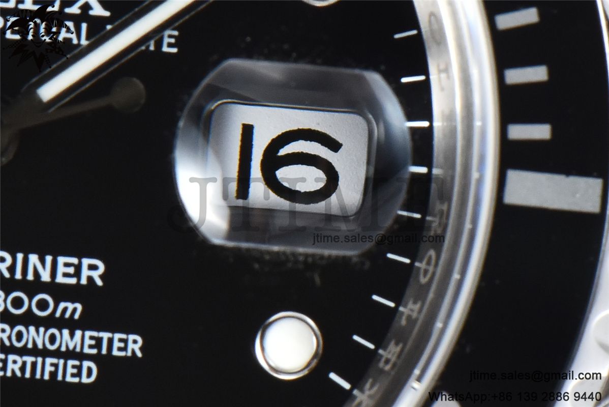 Submariner 16610 LN Black 904L Steel ARF1:1 Best Edition on SS Bracelet SH3135 - Image 11