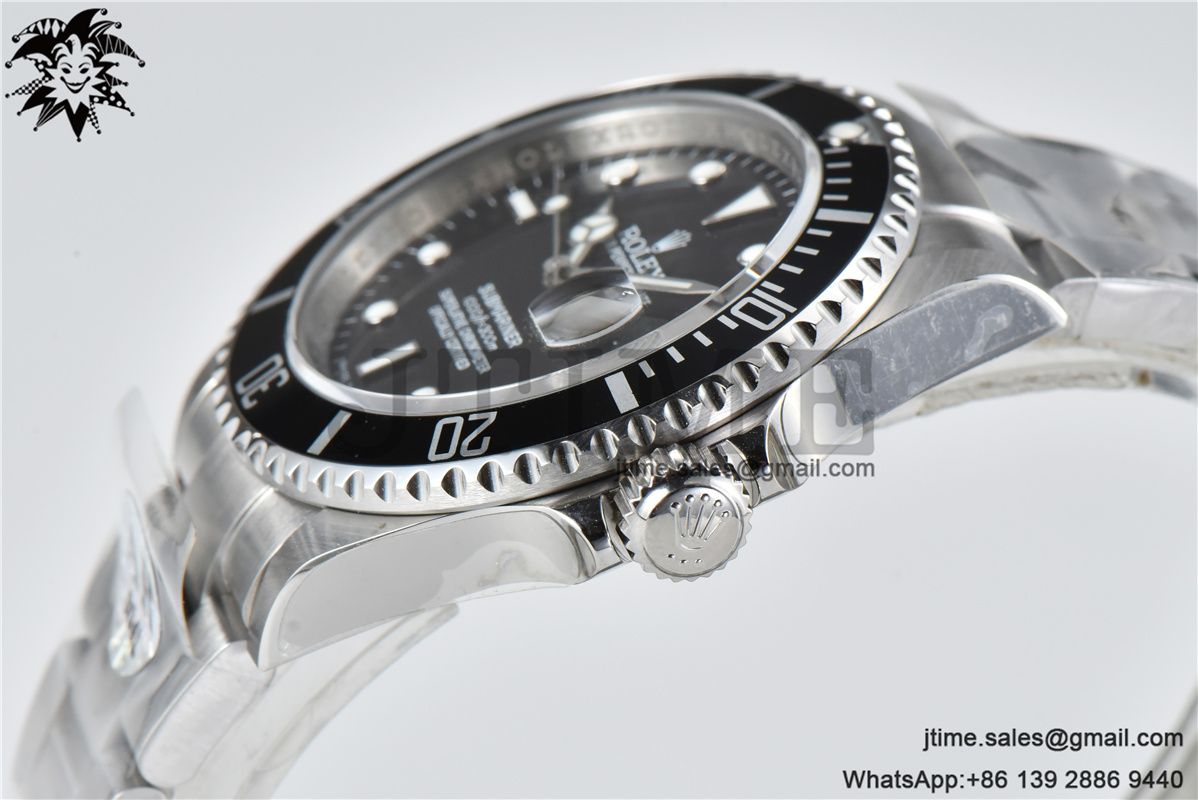 Submariner 16610 LN Black 904L Steel ARF1:1 Best Edition on SS Bracelet SH3135 - Image 7