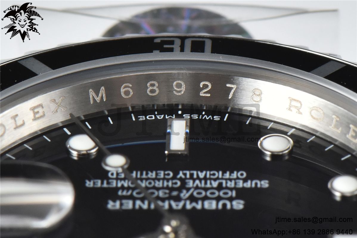 Submariner 16610 LN Black 904L Steel ARF1:1 Best Edition on SS Bracelet SH3135 - Image 13