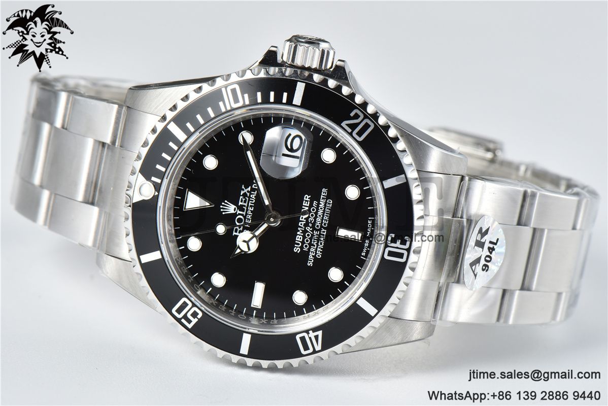 Submariner 16610 LN Black 904L Steel ARF1:1 Best Edition on SS Bracelet SH3135 - Image 5