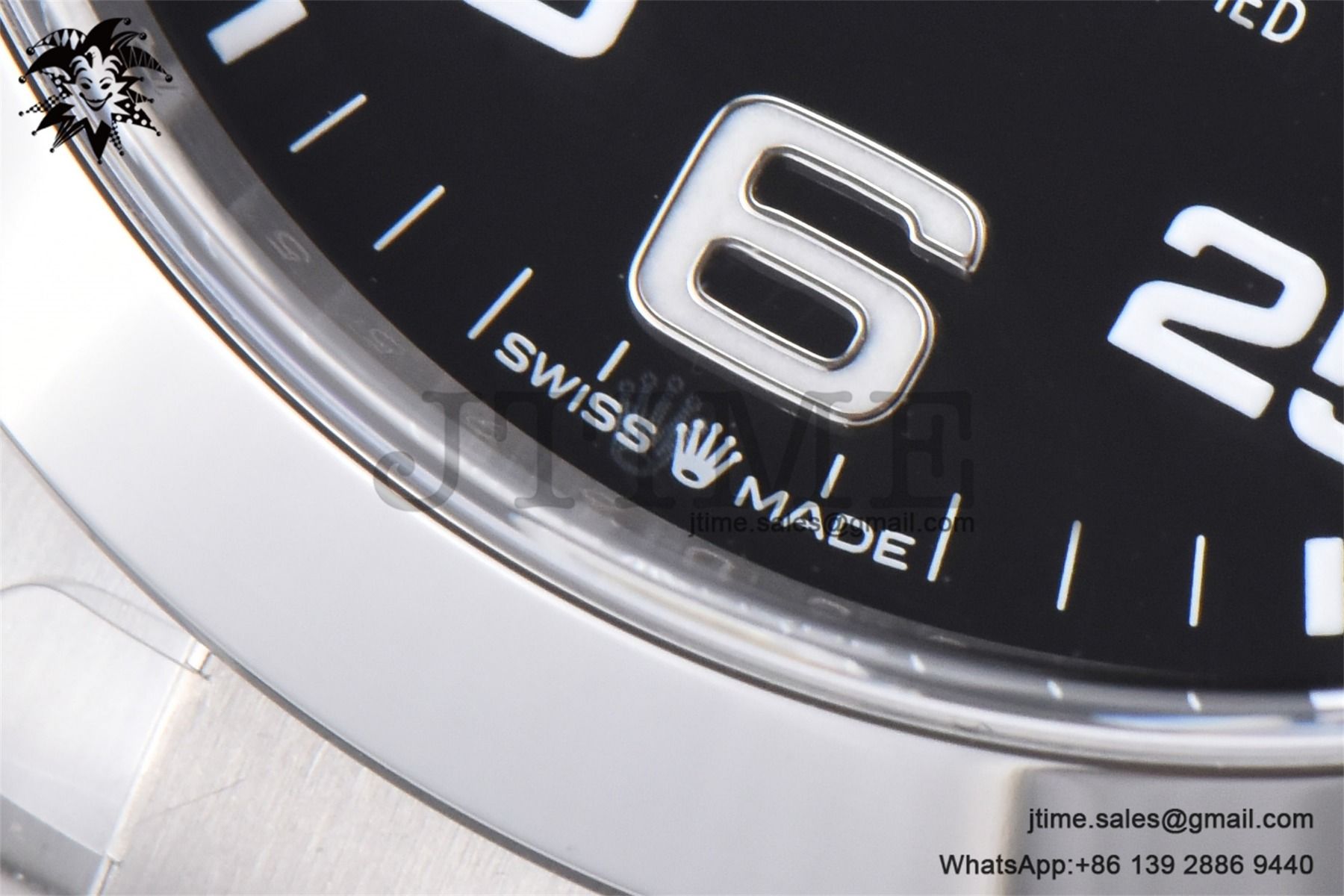 Air-King 126900 40mm SS Clean 1:1 Best Edition Black Dial on SS Bracelet VR3230 - Image 11