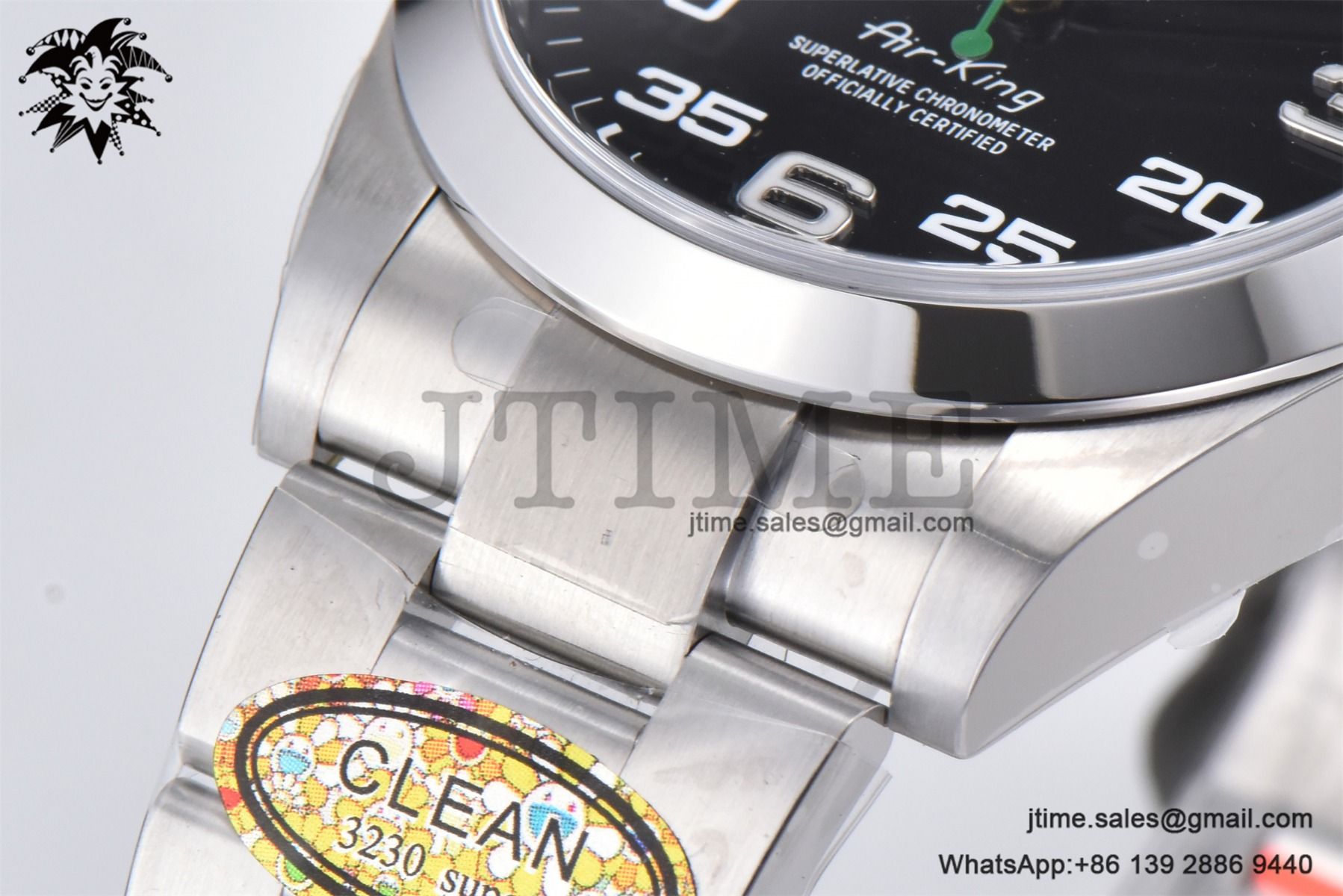Air-King 126900 40mm SS Clean 1:1 Best Edition Black Dial on SS Bracelet VR3230 - Image 12