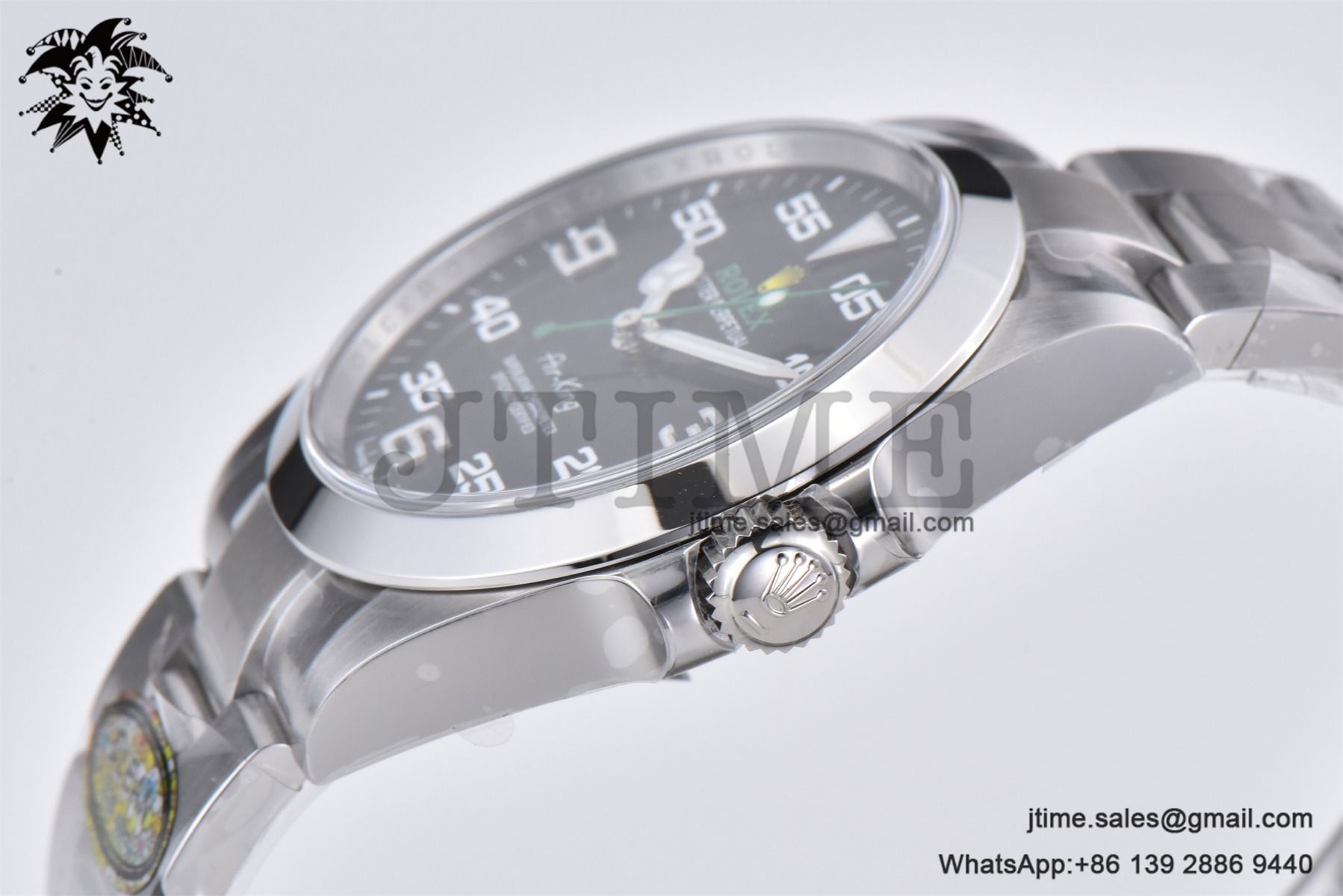 Air-King 126900 40mm SS Clean 1:1 Best Edition Black Dial on SS Bracelet VR3230 - Image 8