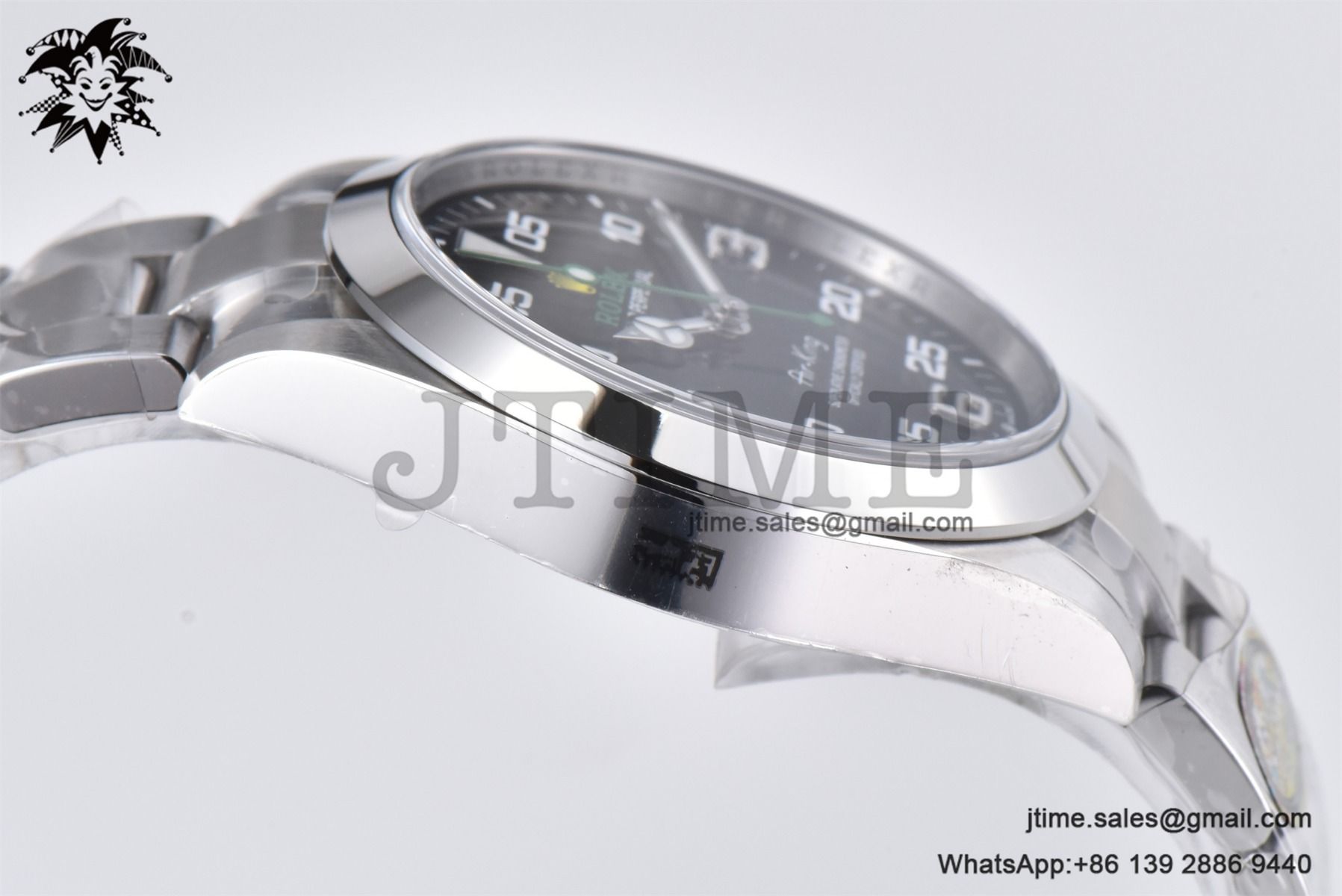 Air-King 126900 40mm SS Clean 1:1 Best Edition Black Dial on SS Bracelet VR3230 - Image 7
