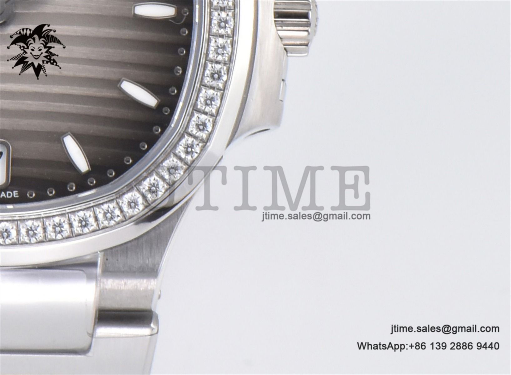 Nautilus 7118 Ladies SS PPF 1:1 Best Edition Brown Dial Diamonds Bezel on SS Bracelet 324CS - Image 8