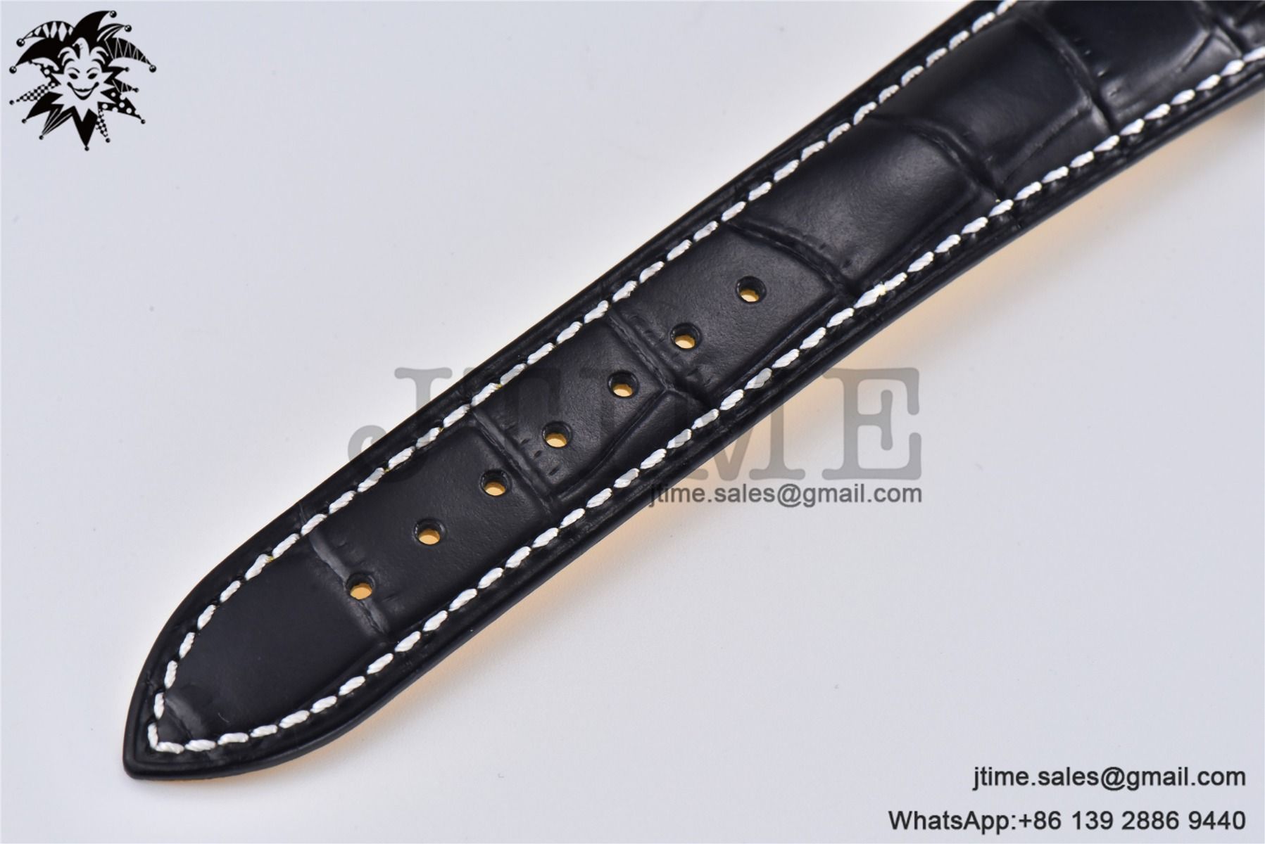 Navitimer B01 43mm SS BLS 1:1 Best Edition Light Blue Dial on Black Leather Strap A7750 - Image 15