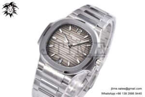 Nautilus 7118 Ladies SS PPF 1:1 Best Edition Brown Dial on SS Bracelet 324CS