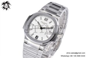 Nautilus 7118 Ladies SS PPF 1:1 Best Edition White Dial on SS Bracelet 324CS