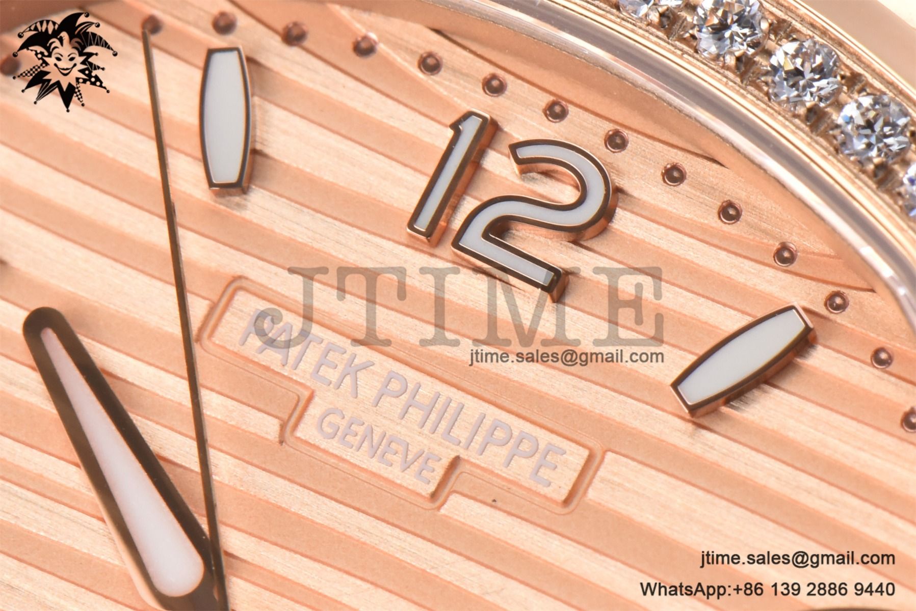 Nautilus 7118 Ladies RG PPF 1:1 Best Edition RG Dial Diamonds Bezel on RG Bracelet 324CS - Image 7
