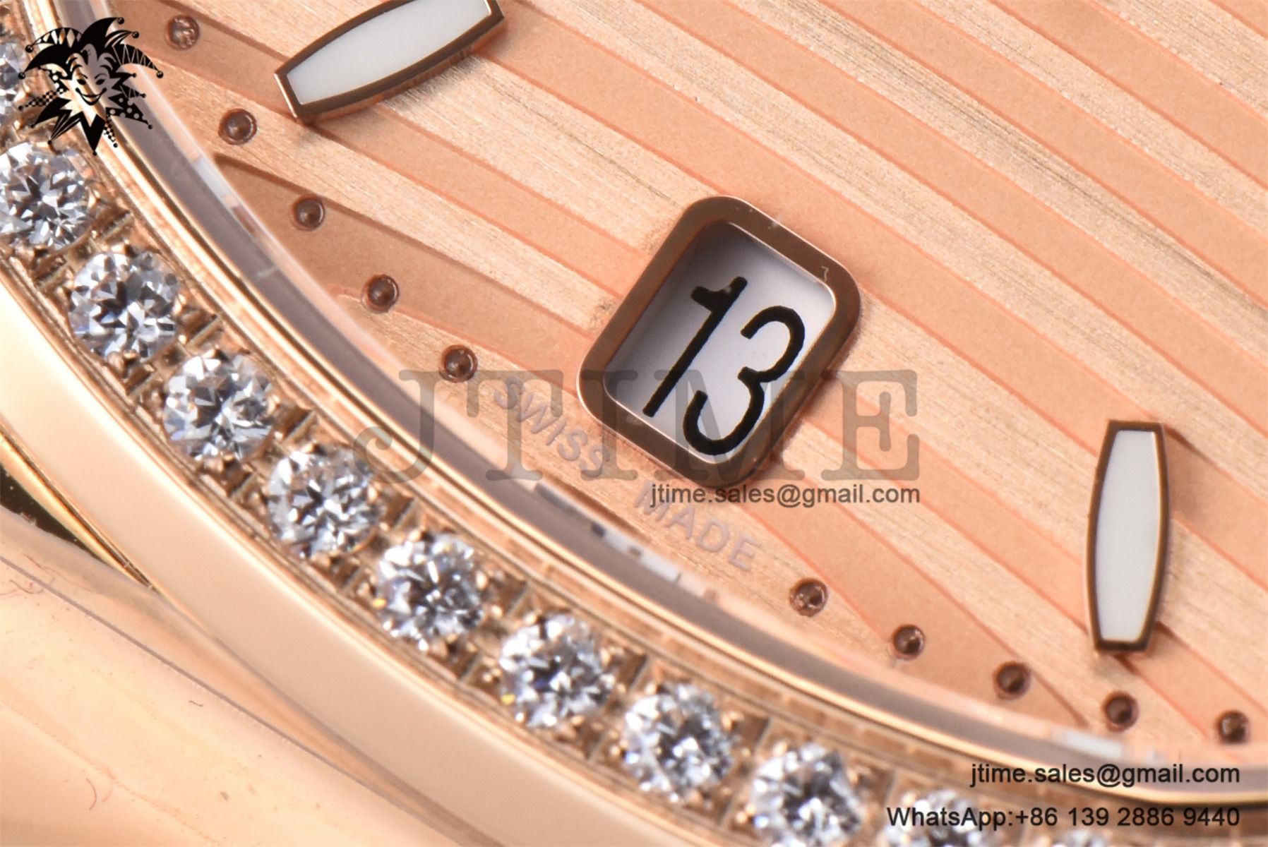 Nautilus 7118 Ladies RG PPF 1:1 Best Edition RG Dial Diamonds Bezel on RG Bracelet 324CS - Image 8