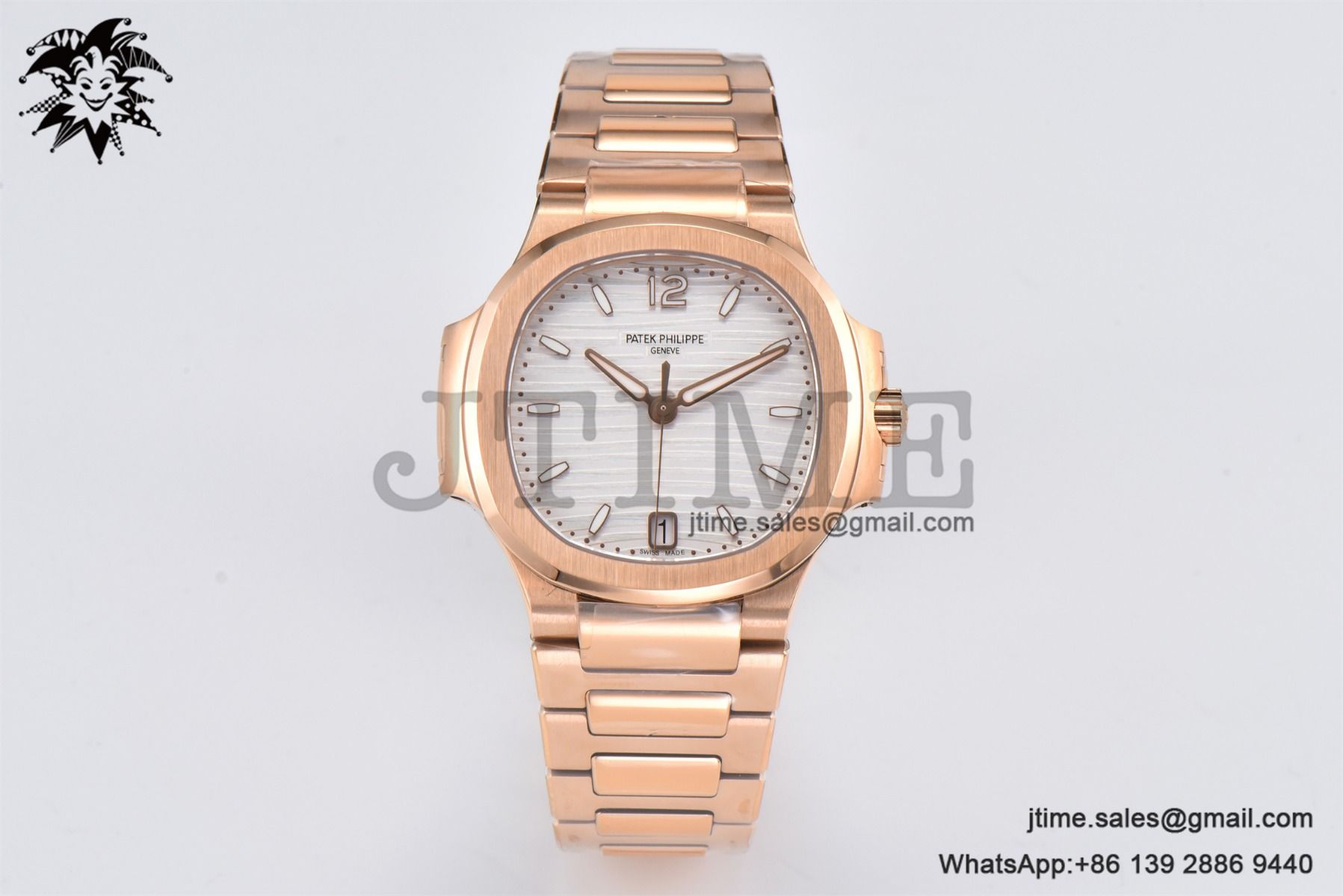Nautilus 7118 Ladies RG PPF 1:1 Best Edition White Dial on RG Bracelet 324CS - Image 2