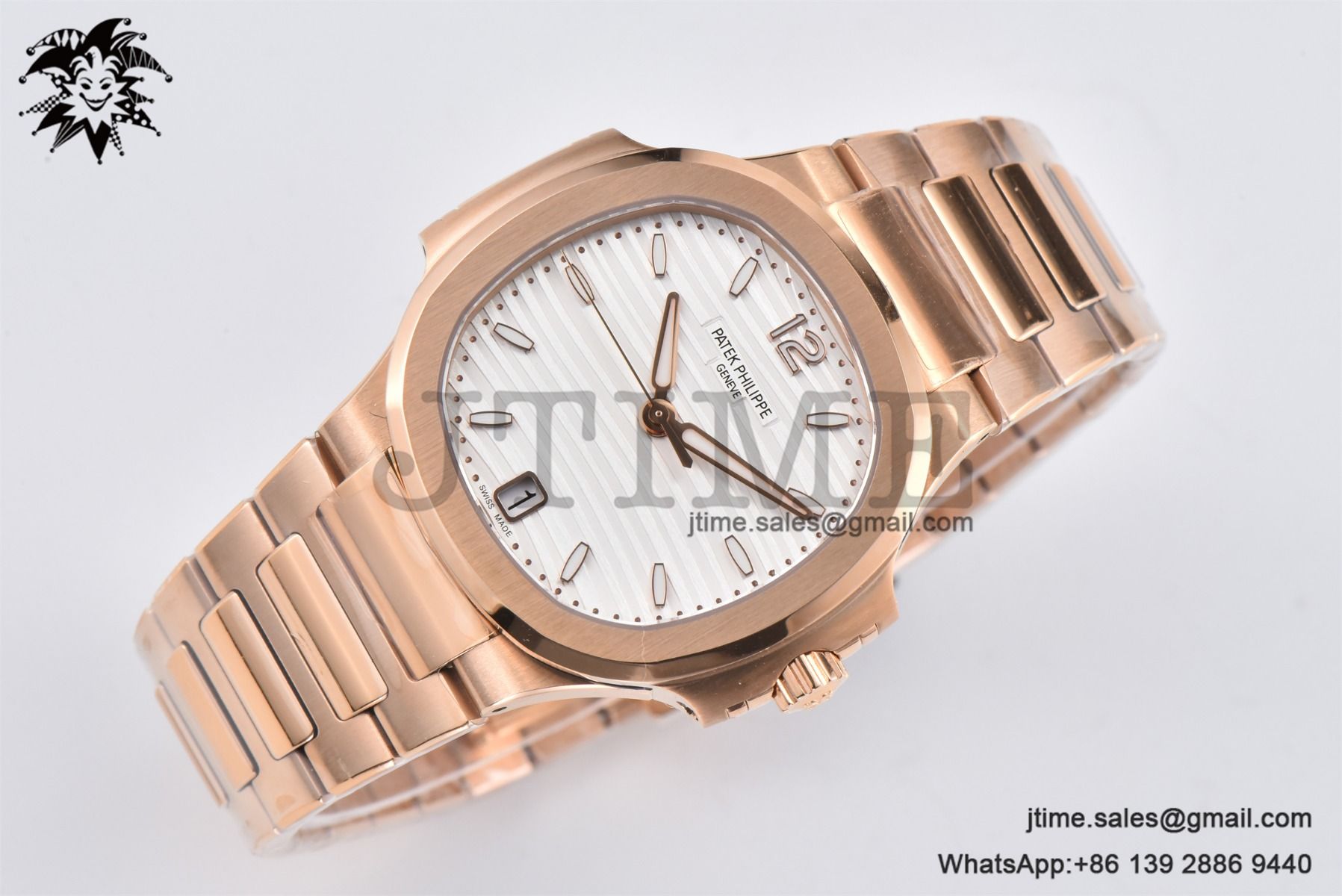 Nautilus 7118 Ladies RG PPF 1:1 Best Edition White Dial on RG Bracelet 324CS - Image 6