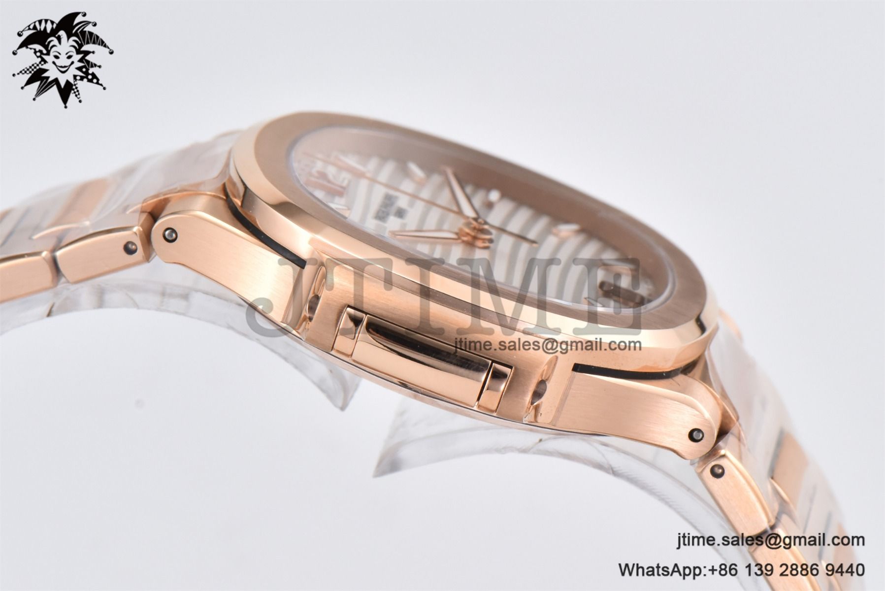 Nautilus 7118 Ladies RG PPF 1:1 Best Edition White Dial on RG Bracelet 324CS - Image 8