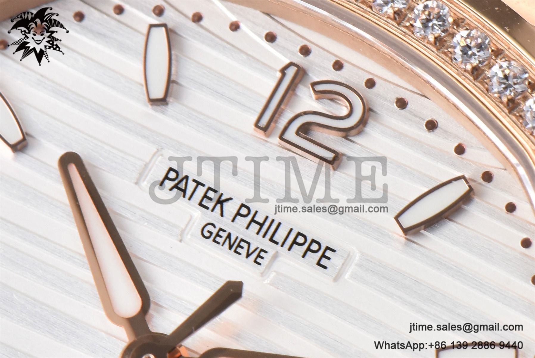 Nautilus 7118 Ladies RG PPF 1:1 Best Edition White Dial Diamonds Bezel on RG Bracelet 324CS - Image 9