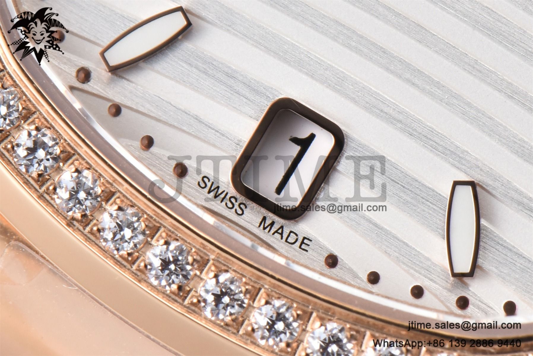 Nautilus 7118 Ladies RG PPF 1:1 Best Edition White Dial Diamonds Bezel on RG Bracelet 324CS - Image 10