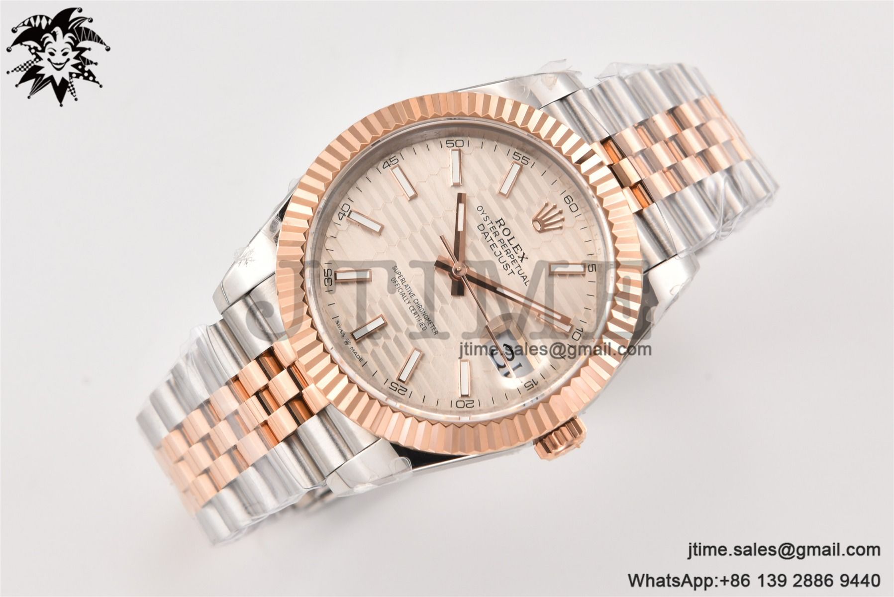DateJust 41 126332 BPF 1:1 Best Edition Silver Fluted Dial on SS/RG Jubilee Bracelet VR3235 - Image 5